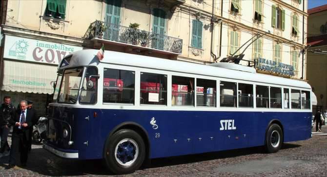 Fiat 2411 Cansa Filobus Storico 1958 Sanremo STEL RT